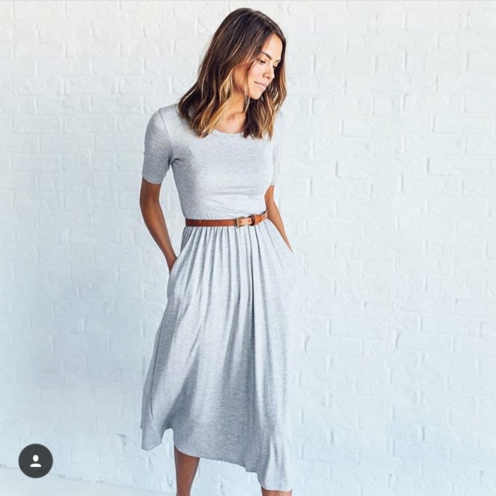 Sandra dee dress, Heather grey size small